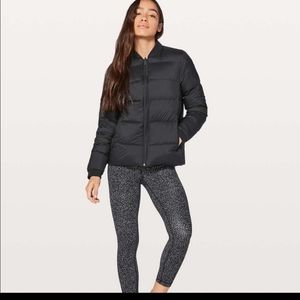 Lululemon wunder puff jacket size 8 black